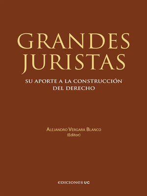 cover image of Grandes juristas